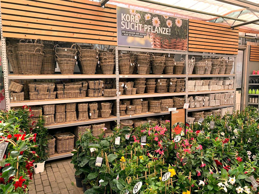 Pflanzkübel und Übertöpfe im Gartencenter Köln bei Dormagen